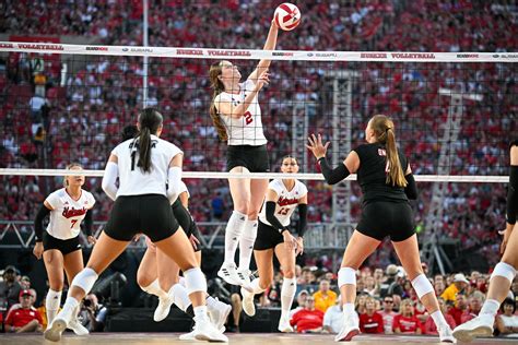 nebraska volleyball match|More.